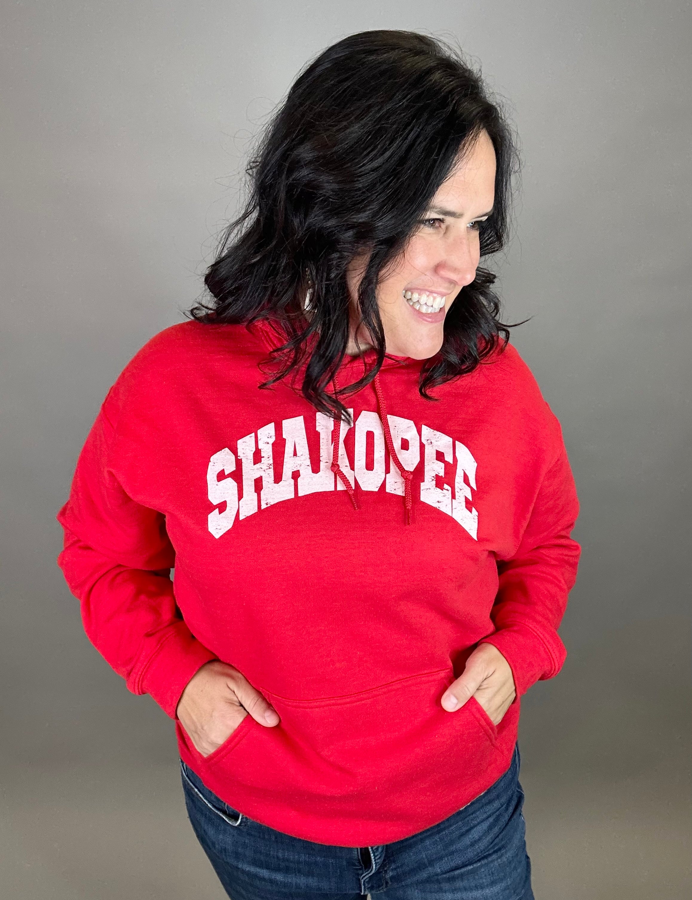 Shakopee Red Hoodie Tops- Sweatshirt WINDMILL GYPSY