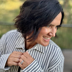 Reese Button Up Stripe Top Eclipse Tops - Button Ups Z Supply
