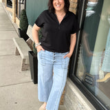 Tone w/ Light Base Wash Meg Jeans