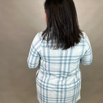 Blue Lynden Flannel Dress Dresses FLAG AND ANTHEM