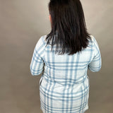 Blue Lynden Flannel Dress Dresses FLAG AND ANTHEM