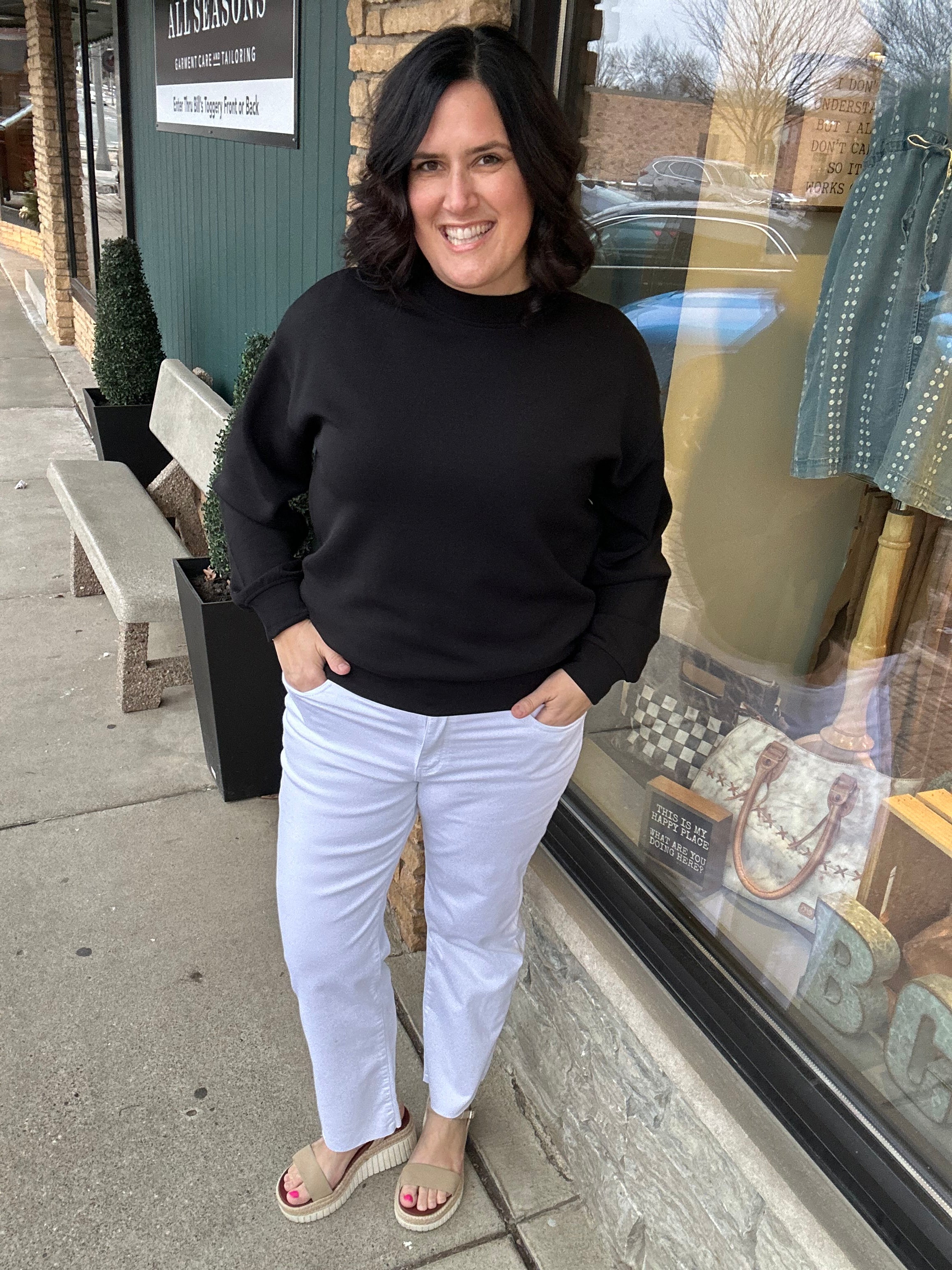 Optic White Avery Straight Jean Bottoms - Pants KUT FROM THE KLOTH
