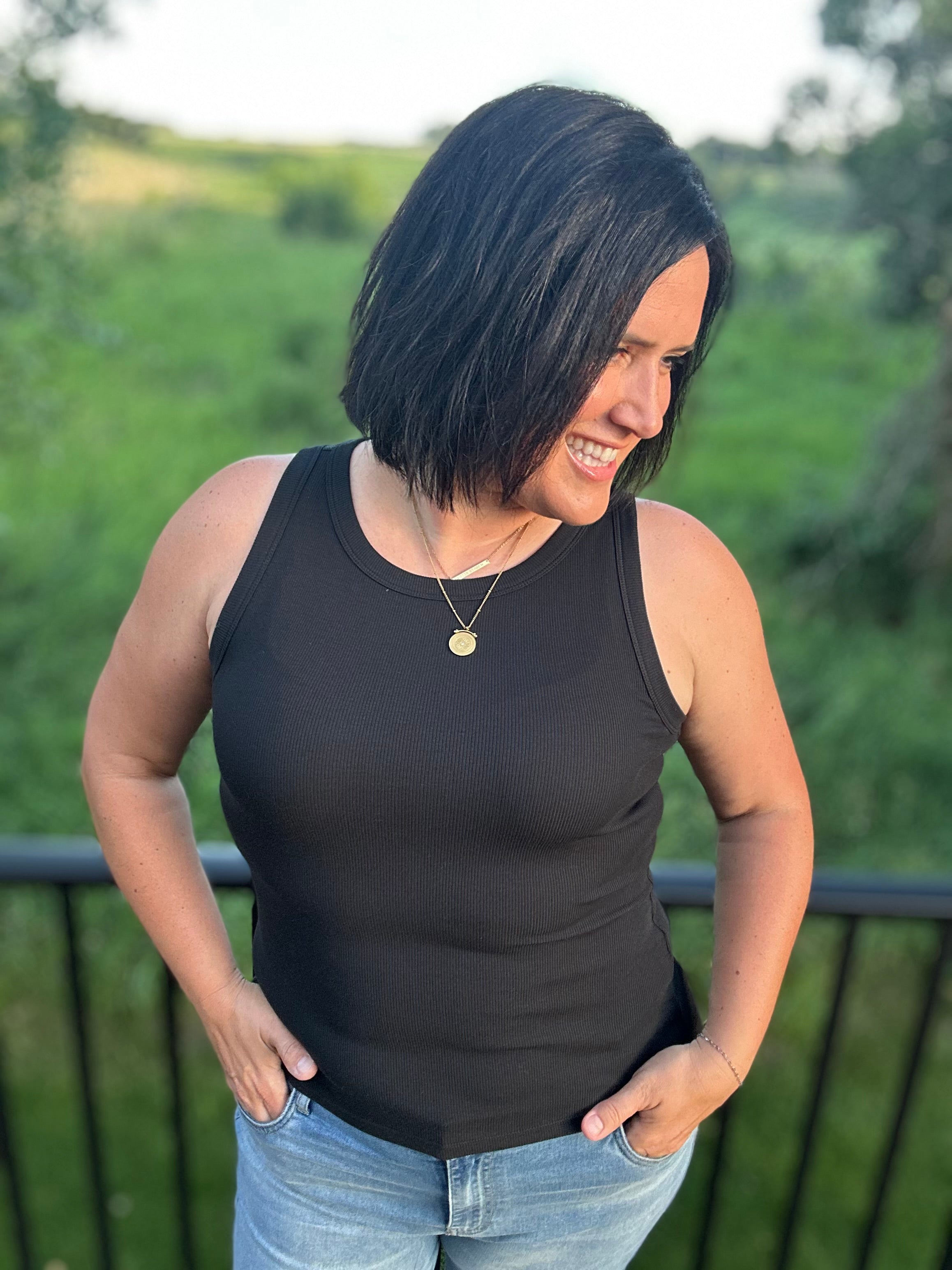 Black Edlin Tank Tops- Tanks THREAD & SUPPLY