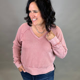 Ash Rose Zane Sweatshirt Top - Sweatshirt THREAD & SUPPLY
