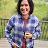 Daphne Indigo Multi Plaid Shirt Tops - Button Ups THREAD & SUPPLY