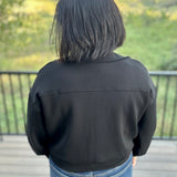 Black Buttery Soft Flap Pocket Jacket