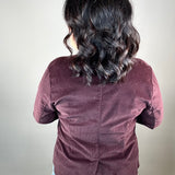 Patty Deep Plum Blazer Outerwear- Blazers VELVET HEART