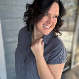 Charcoal June Dress Dresses THREAD & SUPPLY