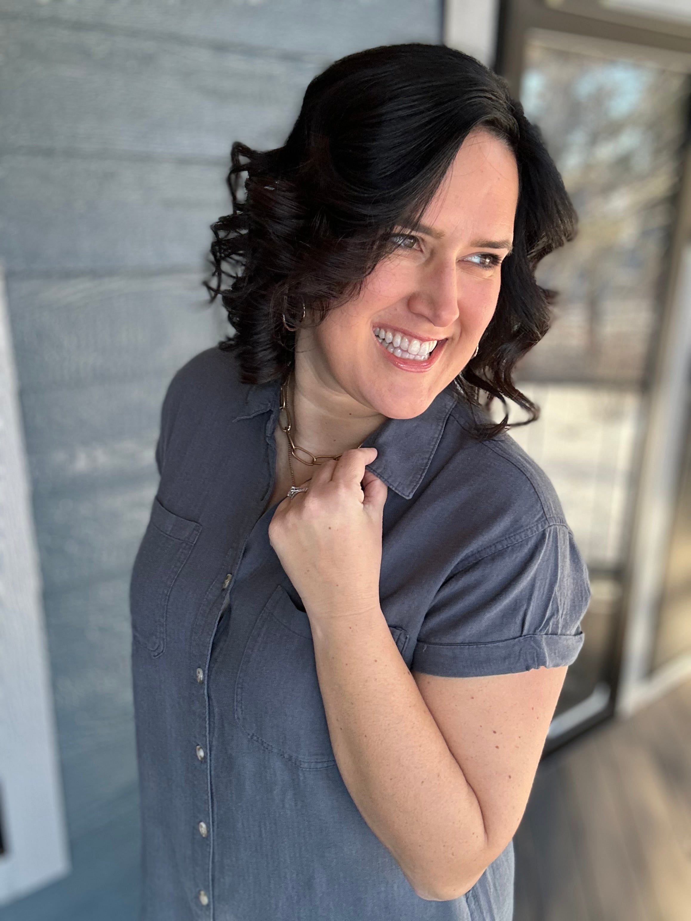 Charcoal June Dress Dresses THREAD & SUPPLY