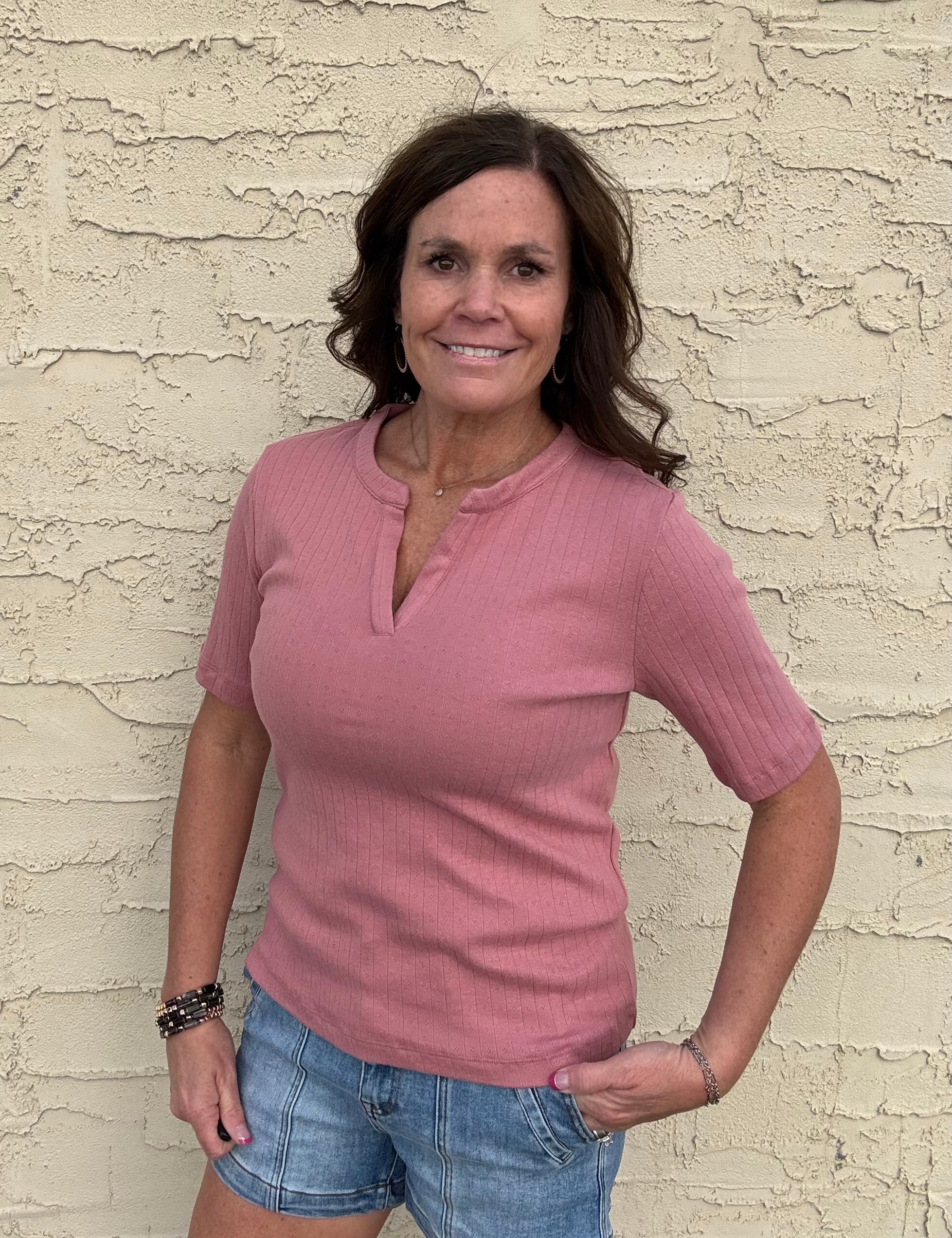 Misty Rose Sage Top Top - Tee THREAD & SUPPLY