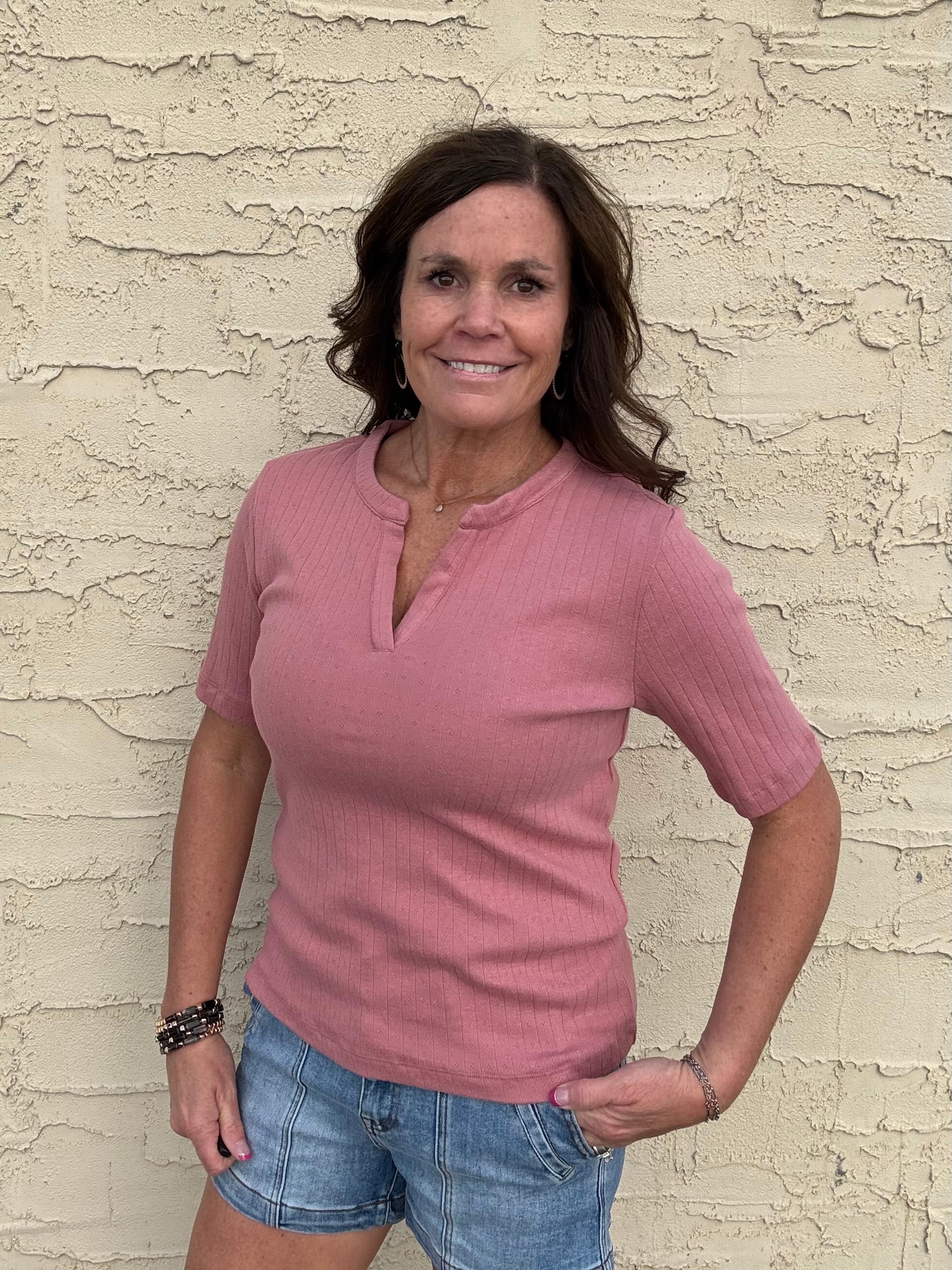 Misty Rose Sage Top Top - Tee THREAD & SUPPLY