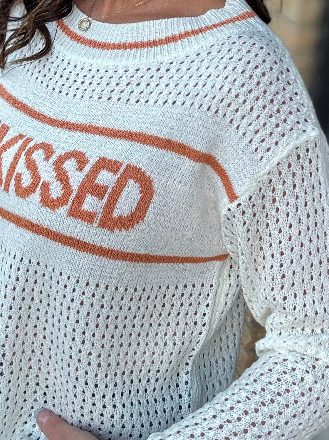 Sunkissed Open Knit Pullover Top - Sweater COZY CO.