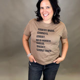 Western List Tee Top - Tee PANACHE
