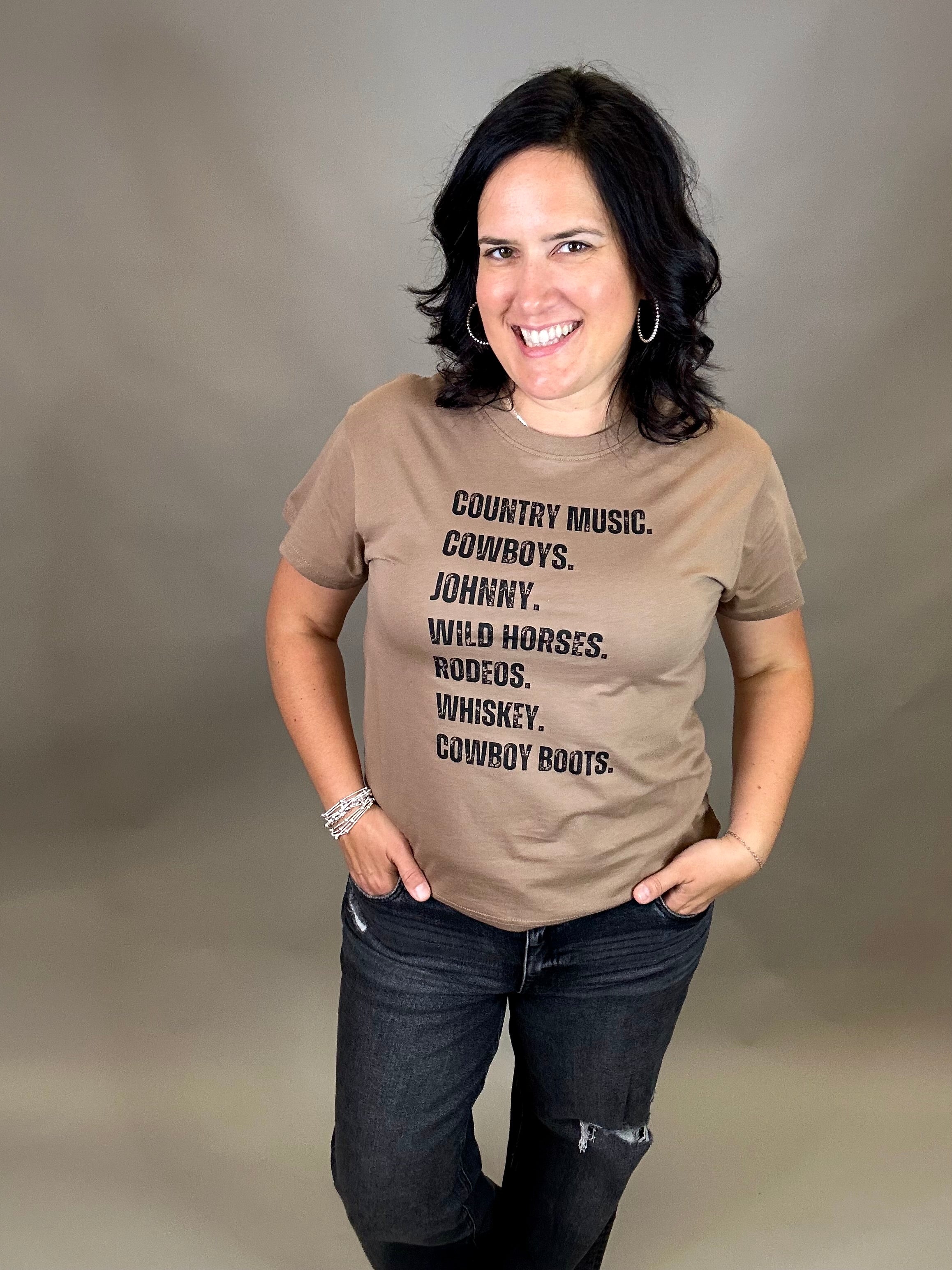 Western List Tee Top - Tee PANACHE