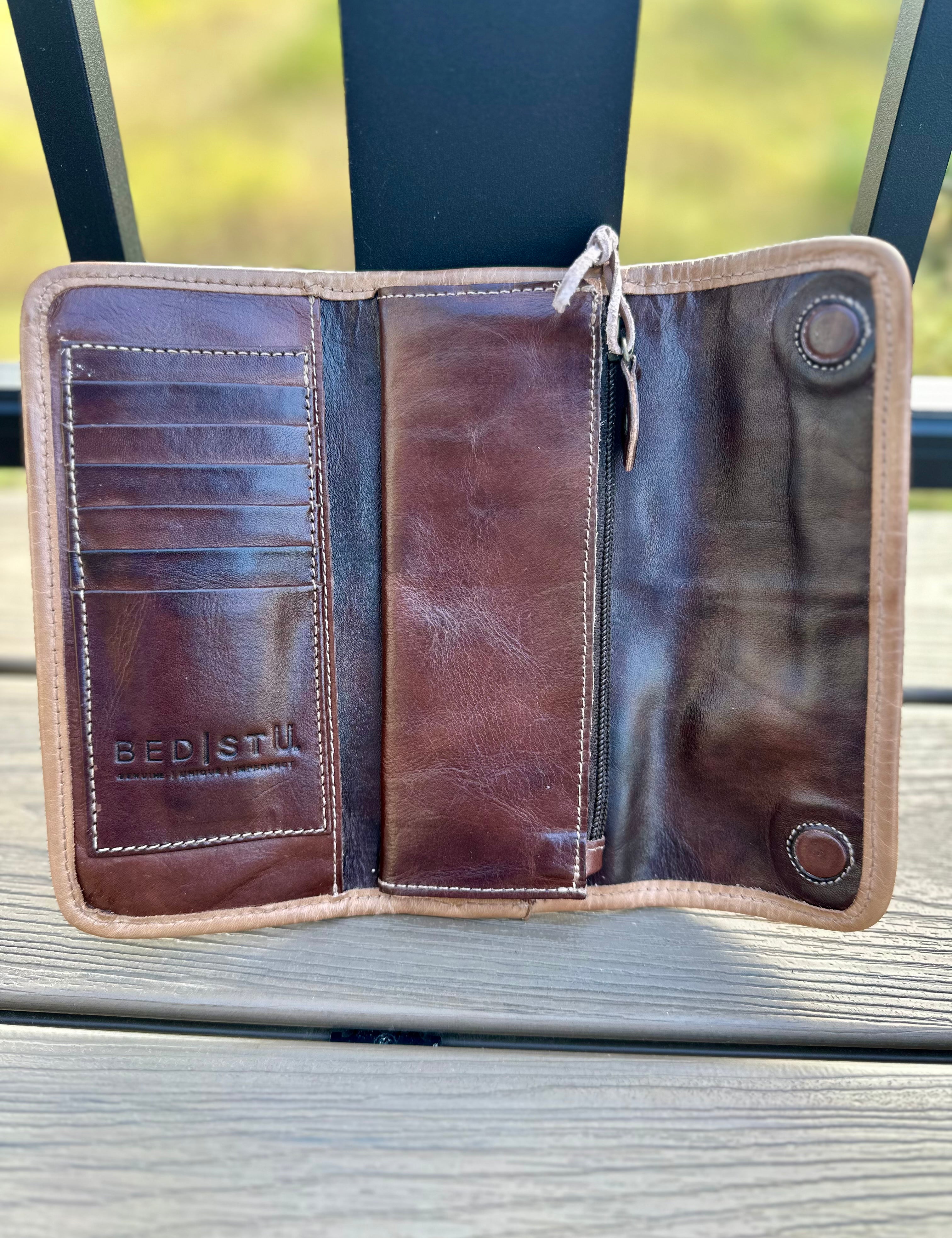 Bed|Stü Canton Wallet in Teak Oats Rustic Bags- Wallets & Wristlets BED STU