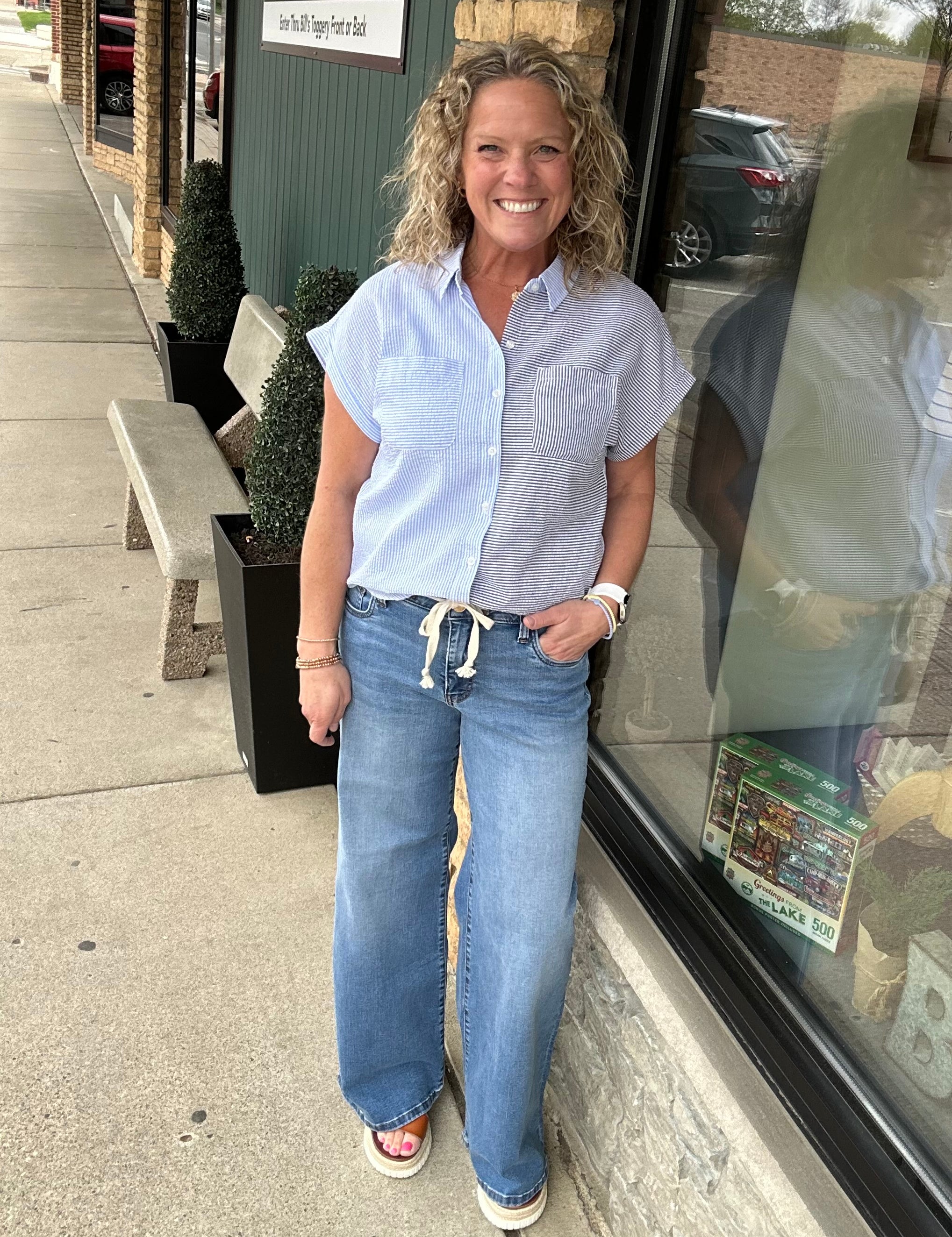 Protect Maya Wide Leg Jeans Bottoms - Pants KUT FROM THE KLOTH