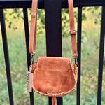 Half Moon Tan Rustic (Bed Stu) Bags- Purses BED STU