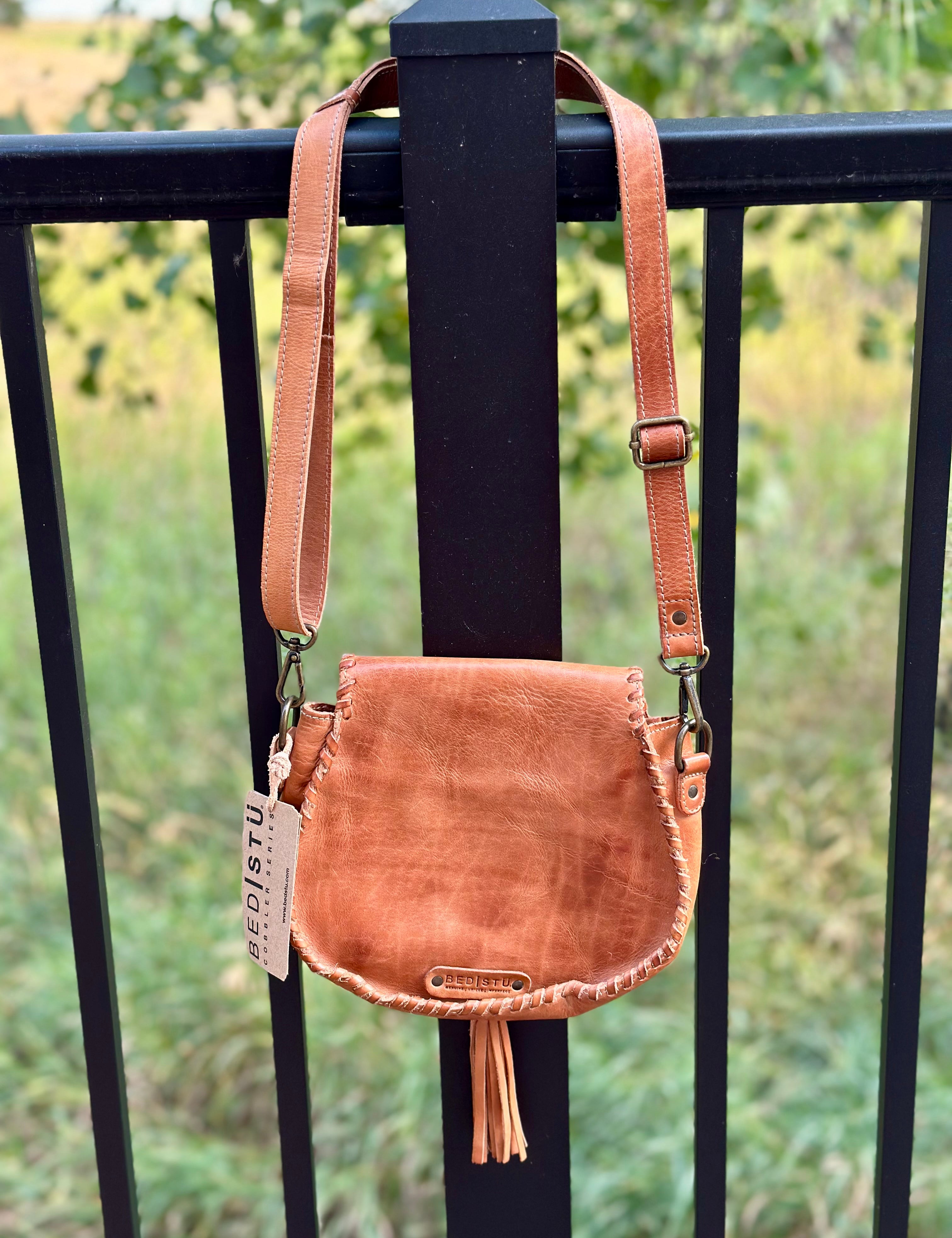 Half Moon Tan Rustic (Bed Stu) Bags- Purses BED STU