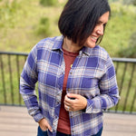Daphne Indigo Multi Plaid Shirt Tops - Button Ups THREAD & SUPPLY