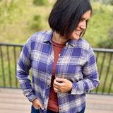 Daphne Indigo Multi Plaid Shirt Tops - Button Ups THREAD & SUPPLY
