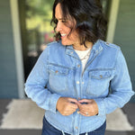 Poloo Blue Flap Jacket Outerwear- Jackets MICA DENIM