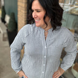 Ivory Blue Maia Shirt