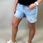 Anthemis High Rise Midi Shorts Bottoms - Shorts MICA DENIM