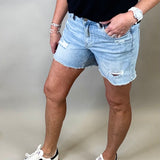 Anthemis High Rise Midi Shorts Bottoms - Shorts MICA DENIM