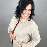 Washed Taupe Sophia Jacket