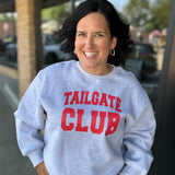 Grey Tailgate Club Sweatshirt Top - Sweatshirt PANACHE