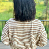Milk Coffee Cream Stripe Sweater