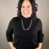 Black Mock Neck Sweater Top - Sweater FATE by LFD