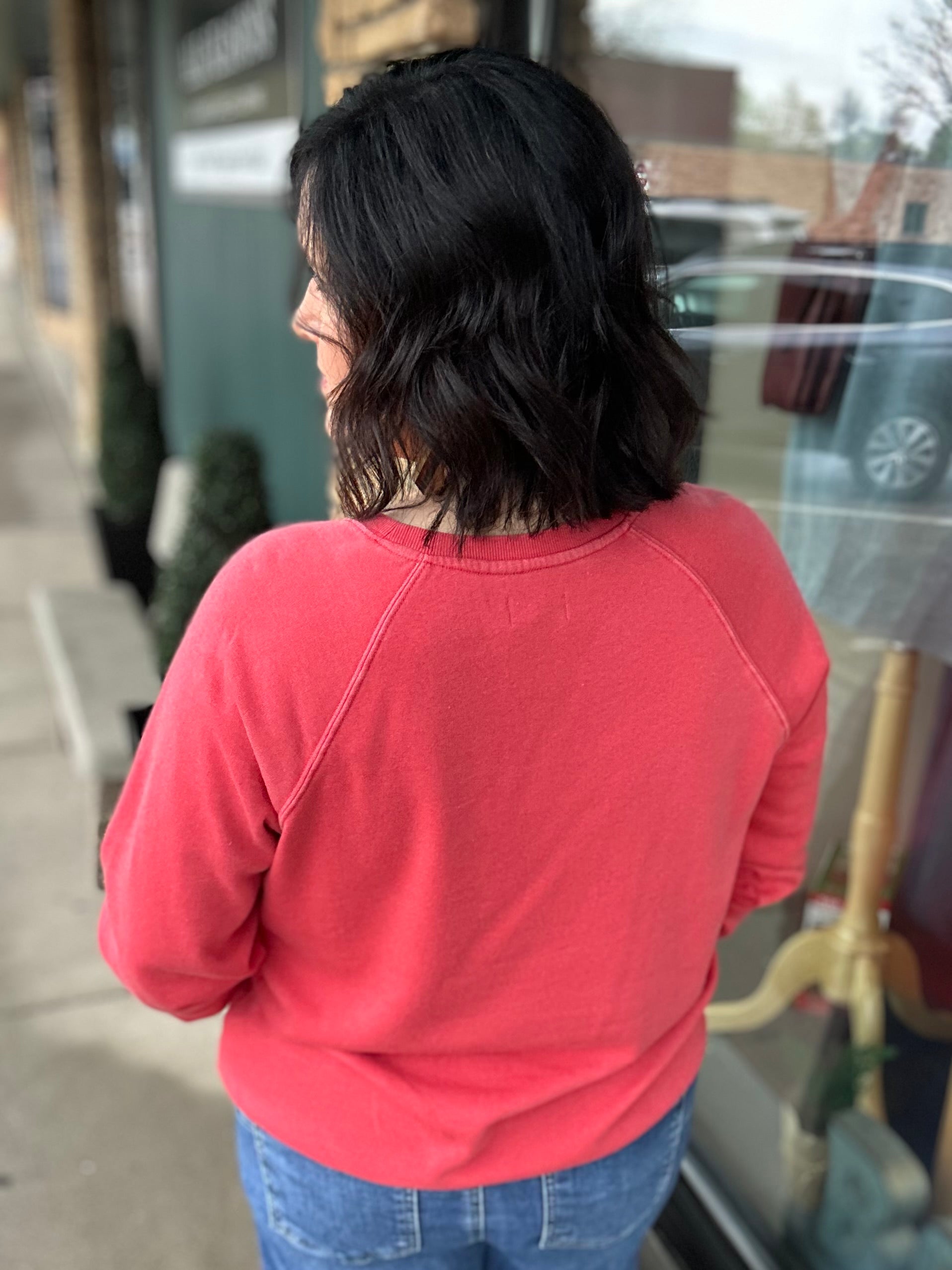 Red USA Hangout Top Top - Sweatshirt THREAD & SUPPLY