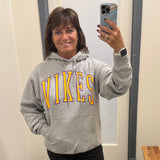 Heather Grey Vikes Hoodie Tops- Sweatshirt 218 WHOLESALE