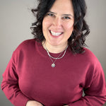 Festive Red Hemlet Sweater Top - Sweater VELVET HEART