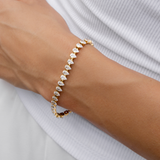 Waterproof 5mm Teardrop Diamond Tennis Bracelet Brenda Grands Jewelry