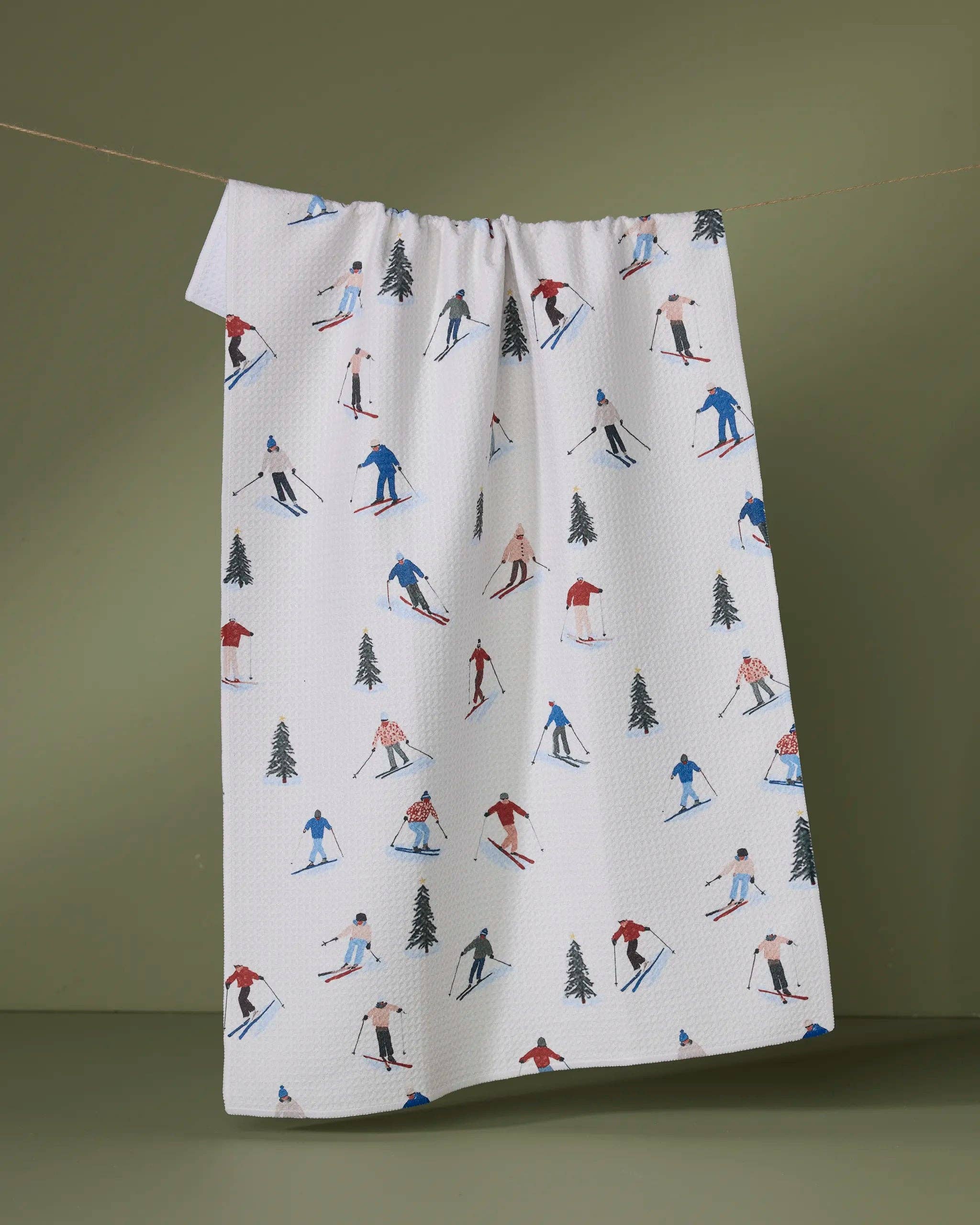 Alpine Run Tea Towel Geometry