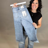 Capri Blue Wide Leg Jeans Bottom- Pants MICA DENIM