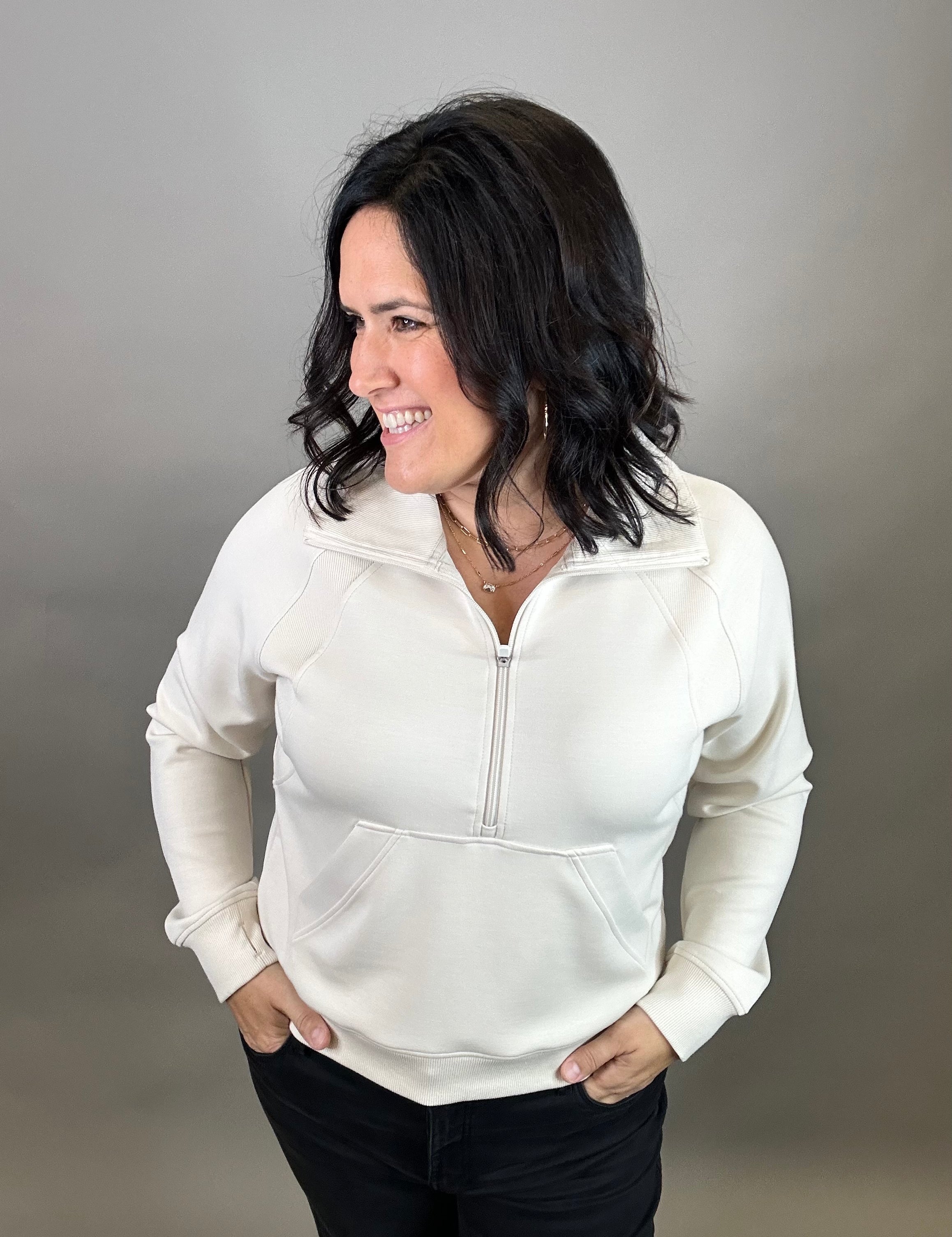 Limestone Caroline Pullover Top - Sweatshirt THREAD & SUPPLY