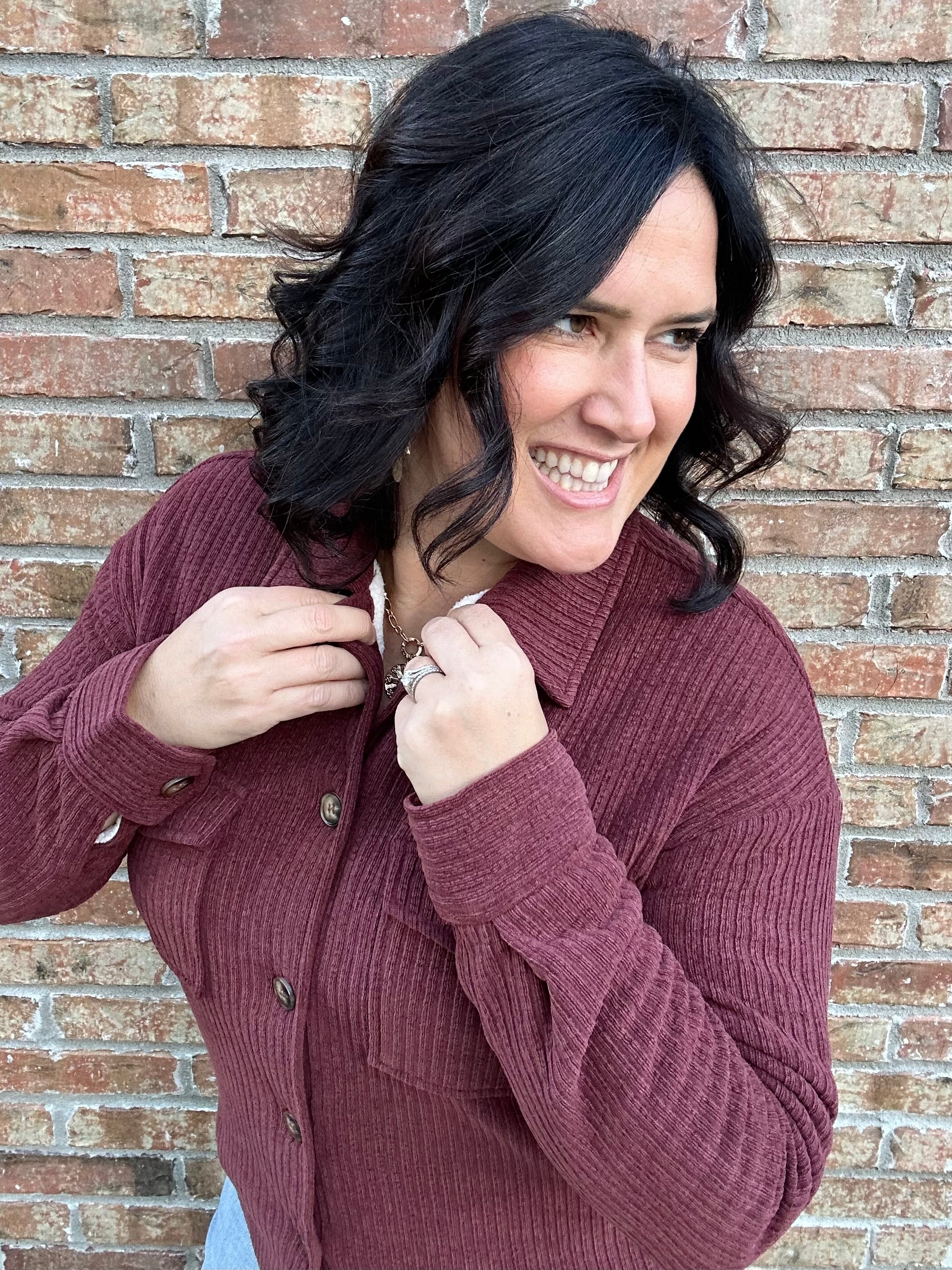 Rust Lined Shirt Jacket Outerwear- Jackets STACCATO