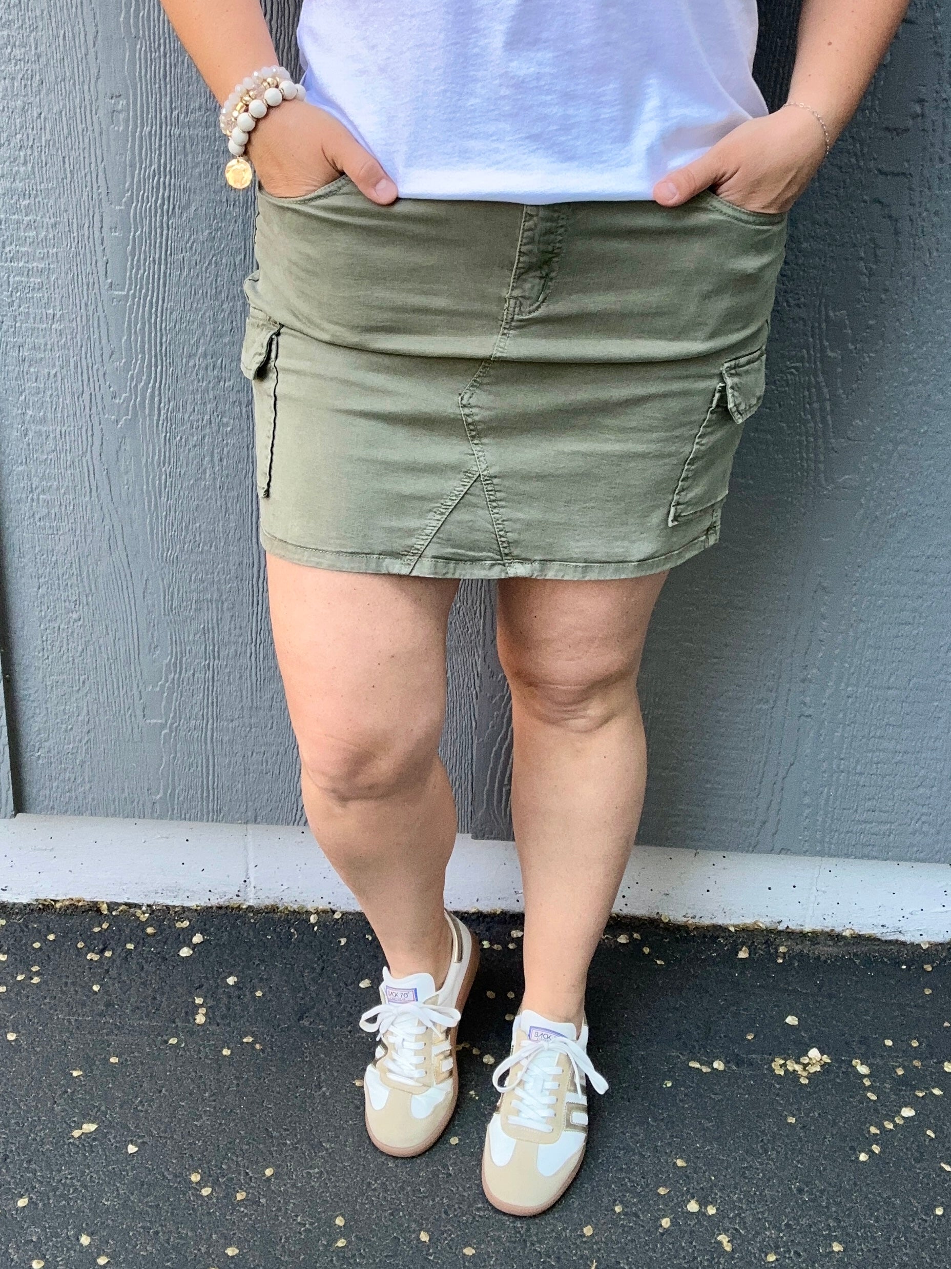 Burnt Olive Francine Skirt