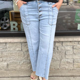 Tone w/ Light Base Wash Meg Jeans