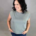 Light Olive Modal Jersey Tank Tops- Tanks DOE & RAE
