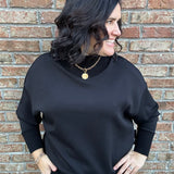 Black Katelyn Soft Knit Sweater