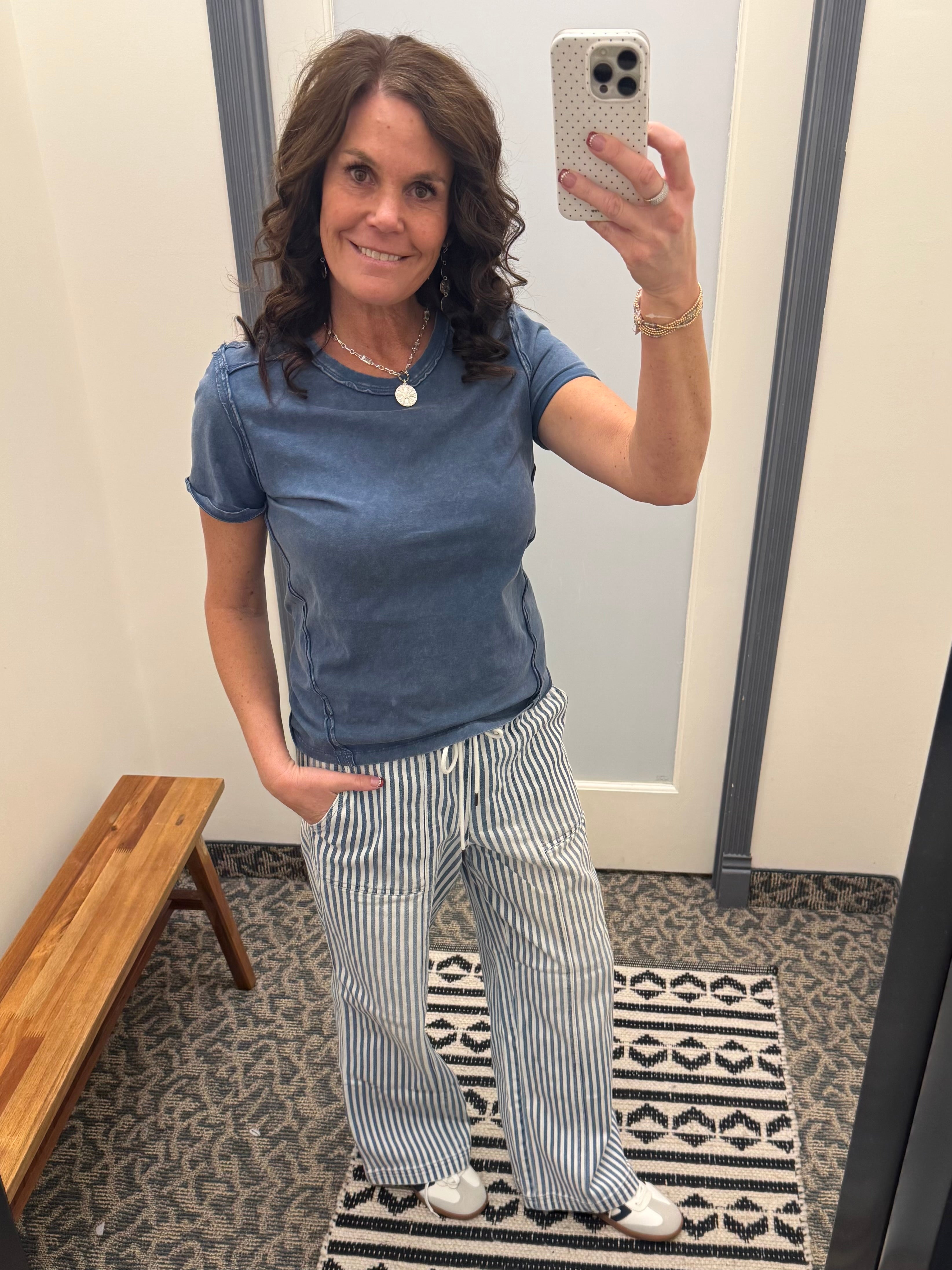 Med Wash Triana Lounge Pant Bottoms - Pants FLAG AND ANTHEM