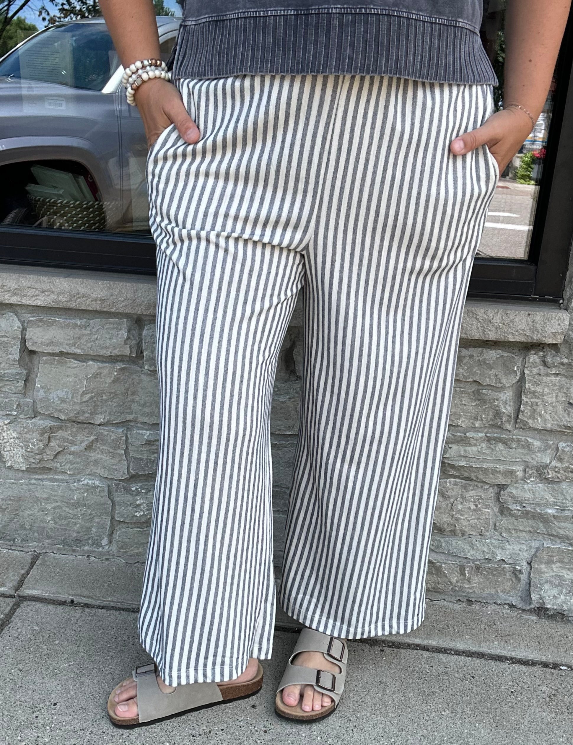 Eclipse Scout Knit Stripe Pant Bottom- Pants Z Supply