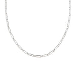 Waterproof Silver Paperclip Chain Necklace Brenda Grands Waterproof Jewelry