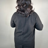 Black Teddy Button Down Coat