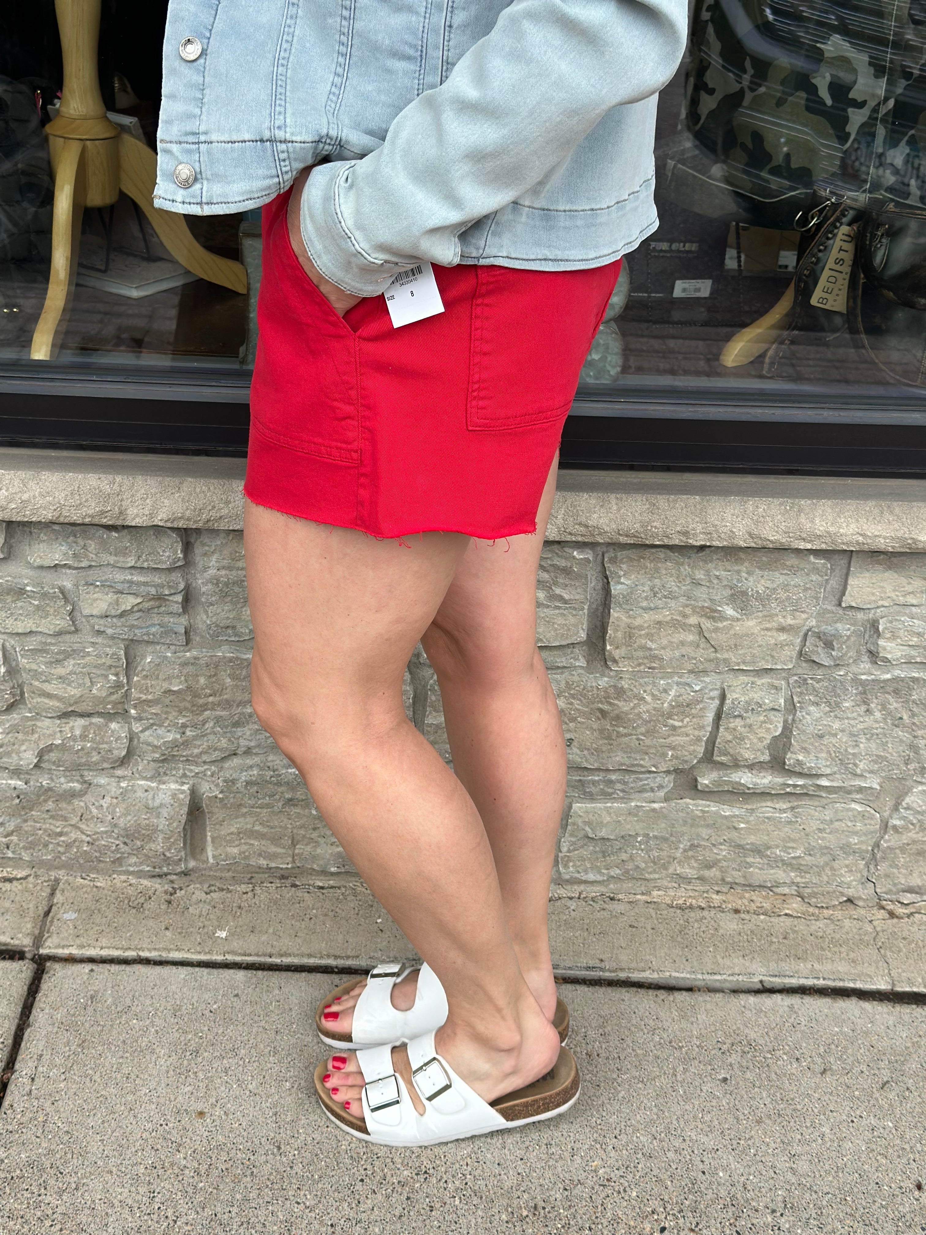 Jane High Rise Tomato Short Bottoms - Shorts KUT FROM THE KLOTH
