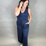 Indigo Culotte Jumpsuit Jumpsuit DOE & RAE
